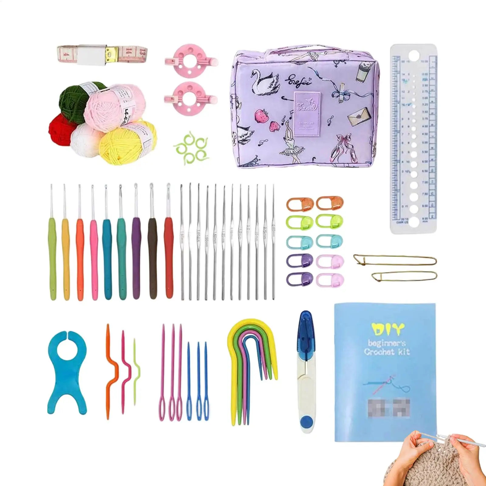 

Crochet Kit With Paper Tutorials Knitting Kit For Holiday Birthday Christmas Adults Experienced Lovers Art Teachers Classroom