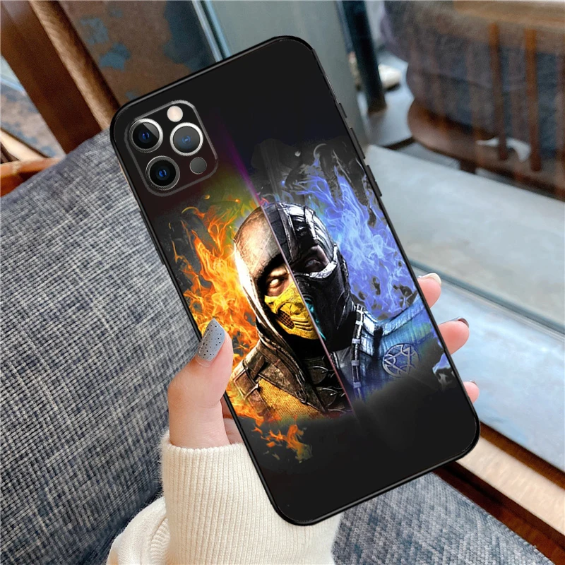 Scorpion Zero Sub Mortal Kombat Case For iPhone 14 Plus 11 12 13 15 16 Pro Max Mini Plus XR X XS Max Back Cover