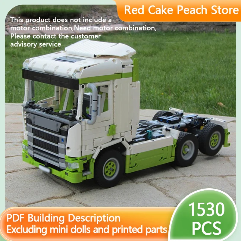 مدينة نموذج سيارة MOC قوالب بناء R500 6x2 العلامة الثقيلة شاحنة وحدات التكنولوجيا الأطفال هدايا العيد تجميع اللعب دعوى