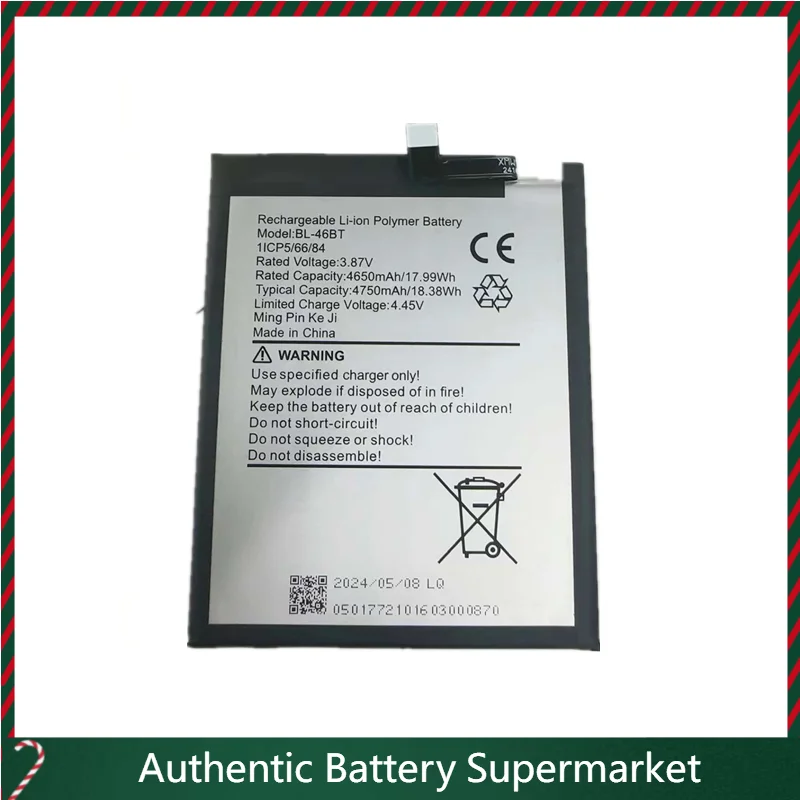 High quality batteries for TECNO CAMON 18 Premier TECNO CH9 BL-46BT mobile phone battery