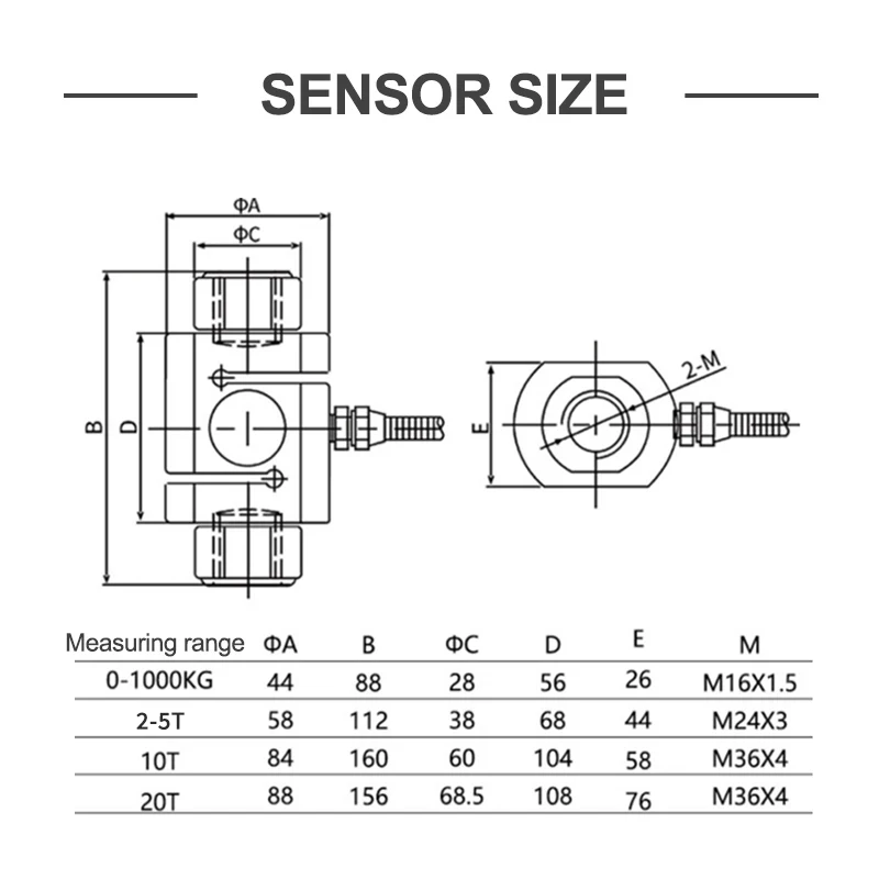 alloy steel S-type industrial flat scale load cell 0-200kg 300kg 500kg 1T Load Cell test weight Force Sensor