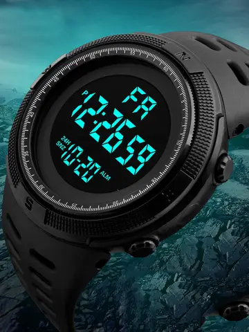 Electronic Watch For Mens Military Sports Watches Luminous Multifunction LED Digital Wristwatch for man kids Boy Student Teen