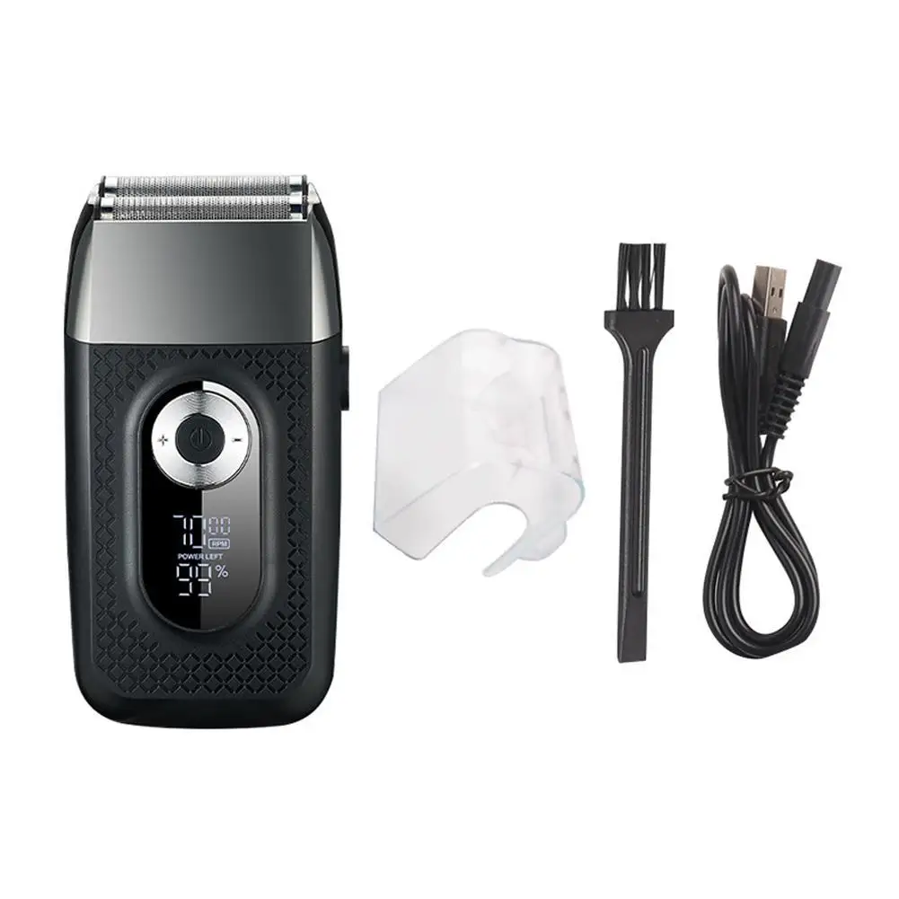 

2-in-1 Hair Clipper and Shaver Hair Trimmer Rechargeable Electric Razor Beard Trimmer Barber Haircut Kit With Cleaning Brush