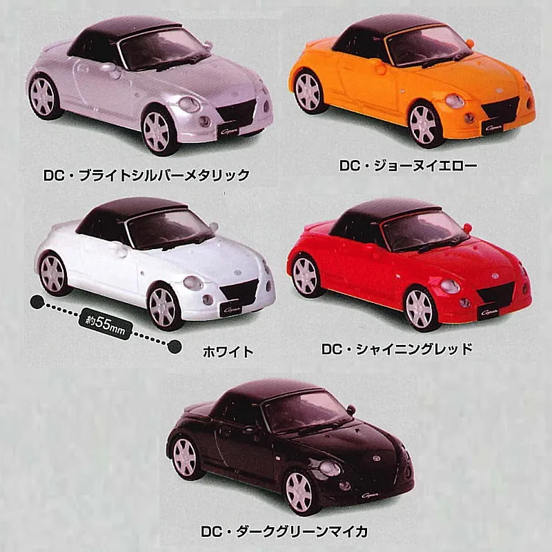 1/64 Original KoroKoro Daihatsu Copen La-L880K Gashapon Qversion Mini Anime Action Figure Model Toys Gifts Collection Ornament