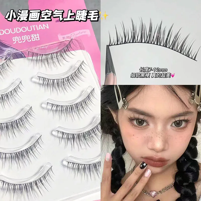 

5 Pairs Little devil Manga Lashes Beauty Soft Natural Eyelash Extension Daily Dating Girl Group False Eyelashes Makeup