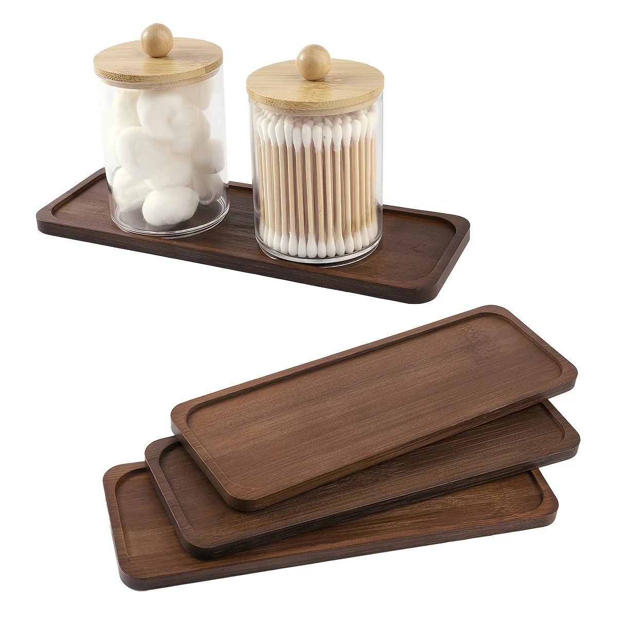 Bamboo Vanity Tray: Organize Your Bathroom &amp; Boost Style