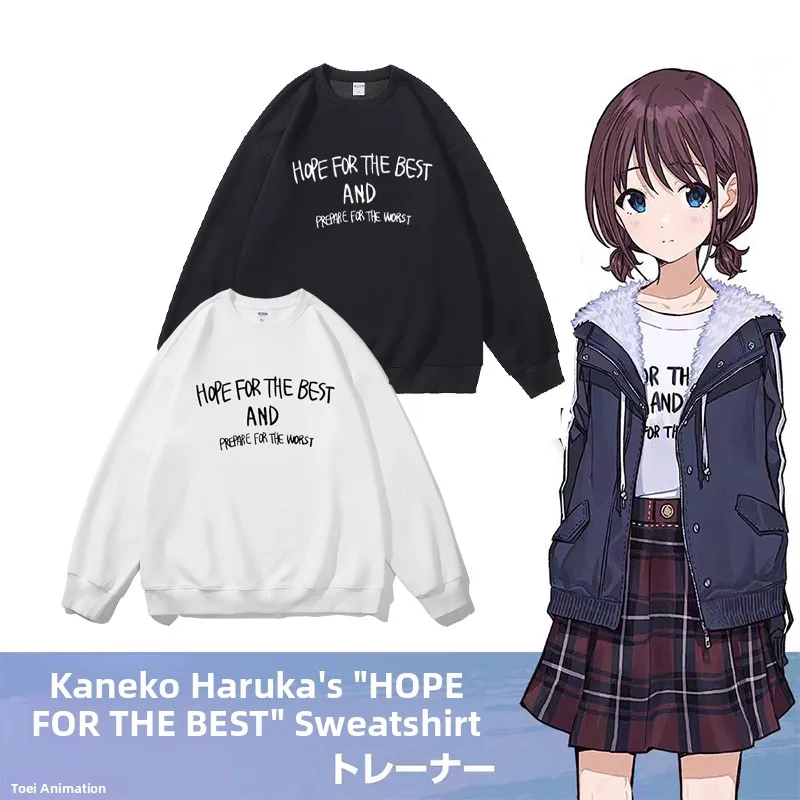 

Girls round Ne Fce Lined Hoodie Autumn Winter Casual Comfortable Loose Fit Youthful Sle Hip Hop Boy Brand Sweatirt