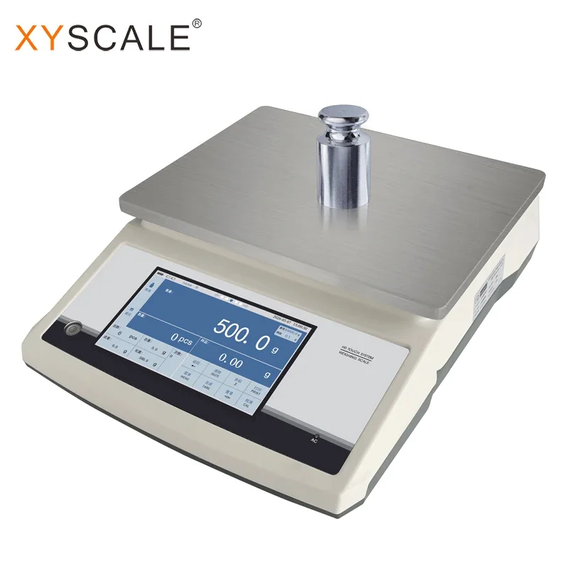 0.1g 30kg touch screen industrial weighing scale large range and high precision check weigh