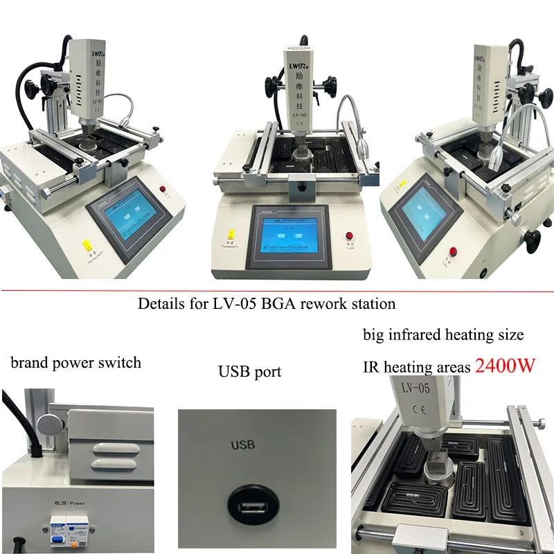 Easy operate product bga rework station for BGA Chip Repair PCB Board