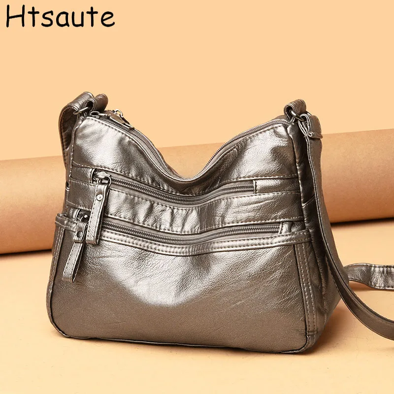 

Женская большая коричневая сумка из мягкой искусственной кожи, модная сумка для девочек, роскошная дизайнерская сумка на плечо, большая вместительная сумка-хобо, сумка bolasa