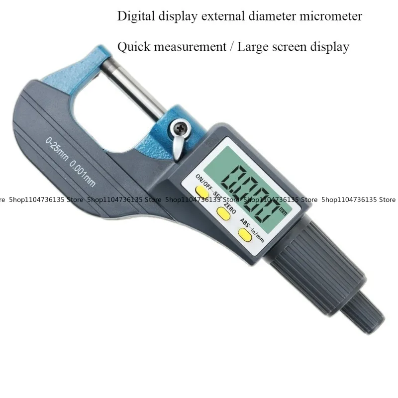 Digital Micrometer 0-25mm Measuring External Thread Micrometer