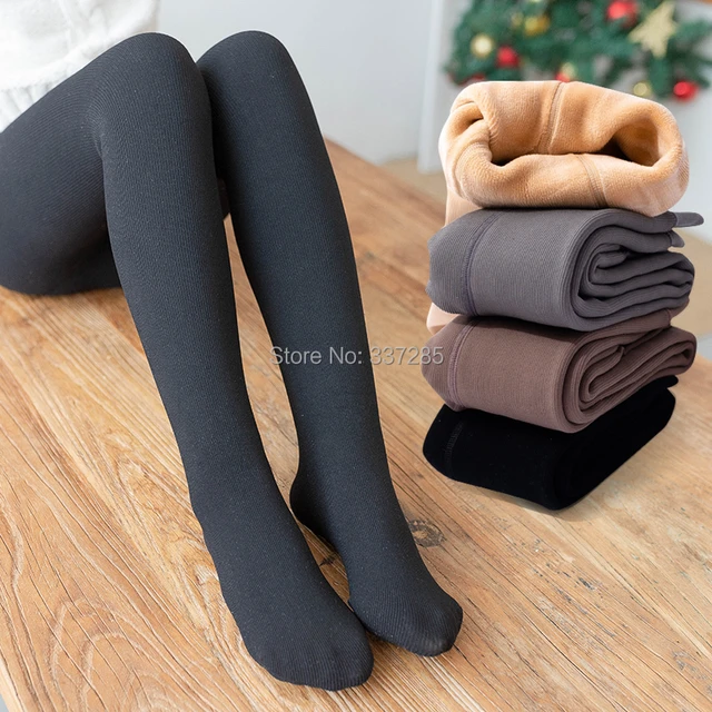 winter kids girls Plus velvet thickening Children Pantyhose Cotton keep warm striped Tights for Baby Girls polar fleece leggings AliExpress