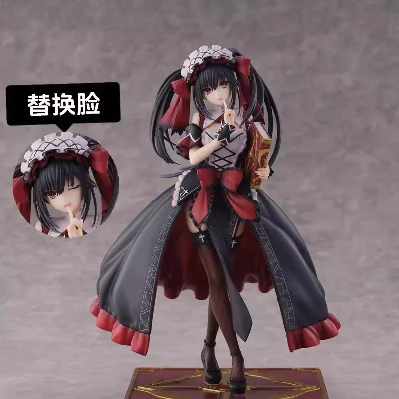 In Stock 26cm Pvc Date A Live Anime Figures Tokisaki Kurumi Figure Nightmare Kurumi Figurine Collection Desk Statue Toys Gifts