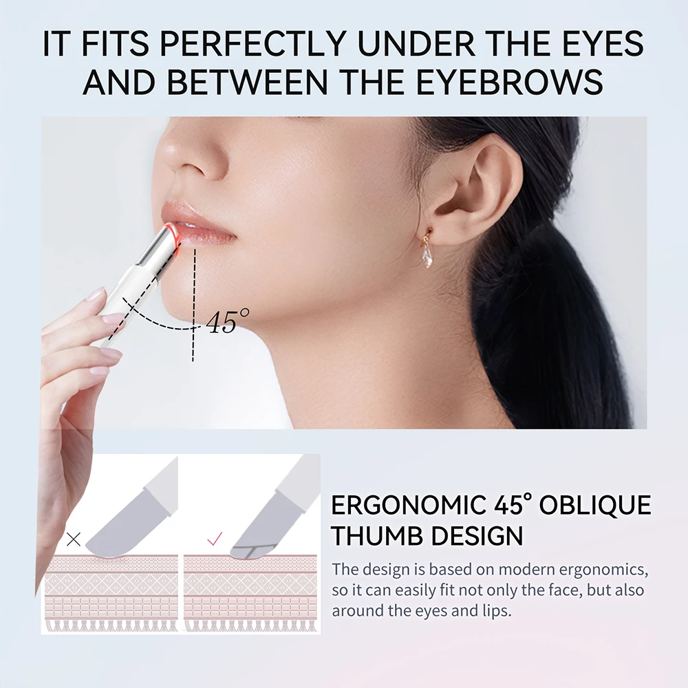 ANLAN Eye Beauty Device Microcurrent Eye Massager Remove Eye Bags Dark Circles Red Blue Light Eye Lifting Massage Instrument