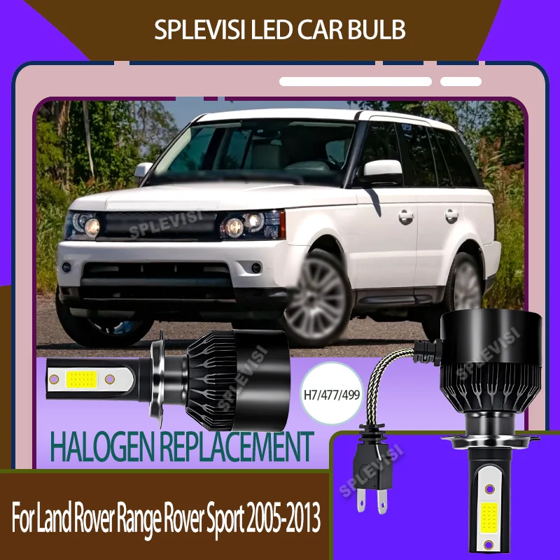 

6000LM Auto led Headlight Hi Lo Beam Shatterproof For Land Rover Range Rover Sport 2005 2006 2007 2008 2009 2010 2011 2012 2013