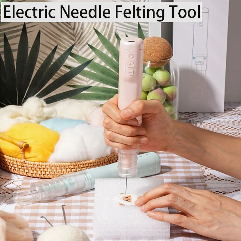 

Electric Needle Felting Machine,Needle Felting Tool Supplies for Wool Felted Animals, Needle Felting Machine for Quick Felting