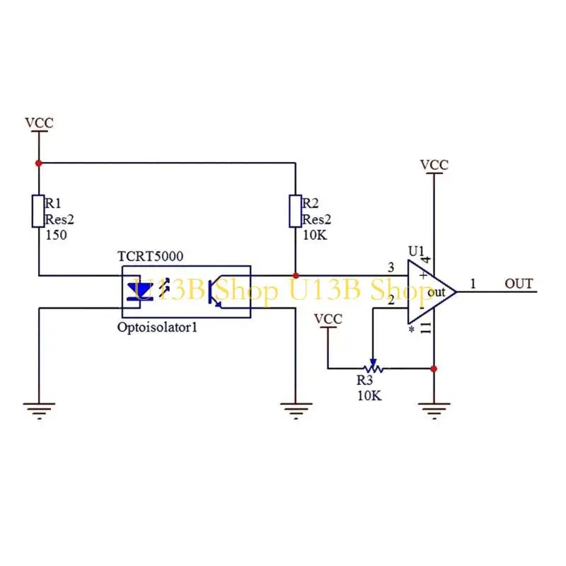 U13B TCRT5000L TCRT5000 Отражающие оптические инфракрасные инфракрасные переключатели отражающие оптические датчики выключатели