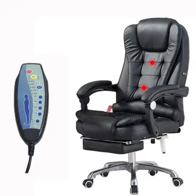 

Ergonomic Massage Office Chair High-back Ergonomic Comfortable Rolling Pu Leather High Back Chair with Footrest