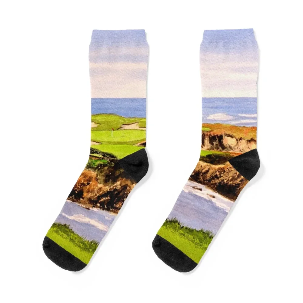 

Cypress Point Golf Course 16th Hole Socks winter fashionable floor New year's Socks Male Women's