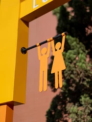 Men Women Toilet Sign Wc Toilet Signs Bathroom Door Sign For Home Restroom Door Plate 3d Metal Logo Door Sign