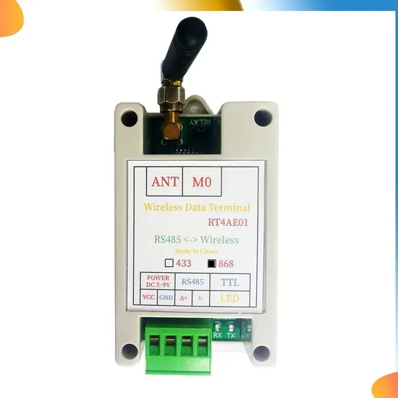 B48A RT4AE01 868M Wireless Transceiver Serielle Daten Fernübertragung Modul Für PLC Relais Meter Lesen Sensor