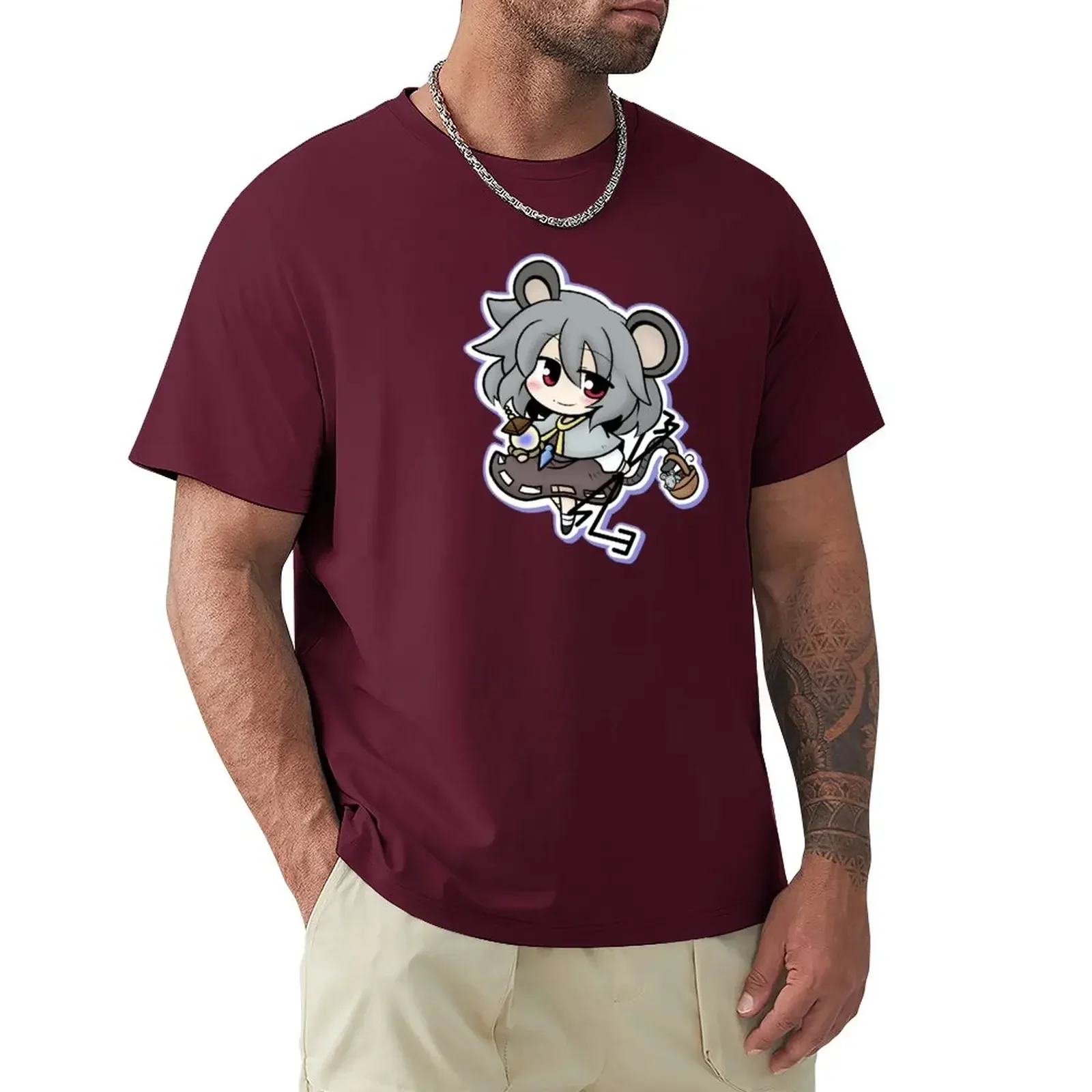 Customs tees mens t shirts The tiny and clever Nazrin T-Shirt men clothing harajuku graphic oversized 2024 Funny summer style