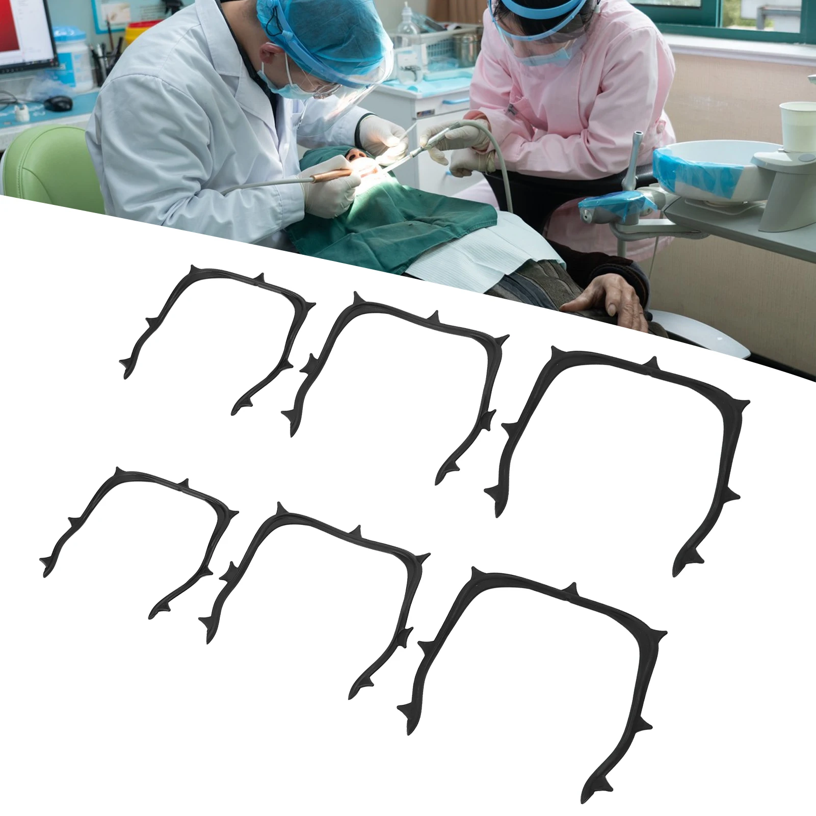 حامل إطار السد المطاطي للأسنان، صلابة عالية، مستلزمات طب الأسنان القابلة للتعقيم، حامل إطار السد المطاطي للأسنان