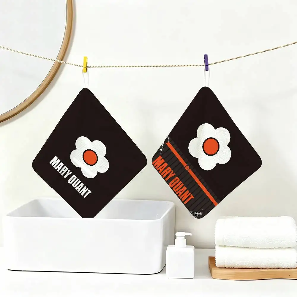 Fashion Brand M-MaryS Q-QuantS Soft Polyester Cotton Towel, Hanging Kitchen Style Hand Wiping Cloth for Restaurant Home