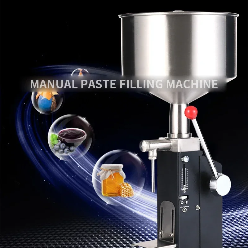 Máquina llenadora de pasta líquida A03, llenadora Manual de botellas, crema cosmética, miel, Pasta, salsa, mantequilla de maní, embalaje de alimentos