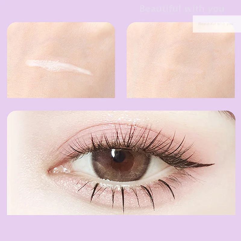 Cola para cílios com pinça conjunto, à prova d'água, secagem rápida, autoadesiva, não irritante, cola para extensão de cílios, maquiagem cosmética