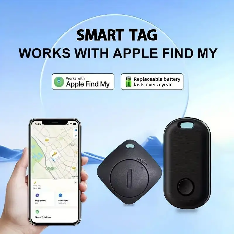 

Smart Bluetooth GPS Tracker Work with Apple Find My APP ITag Anti Lost Reminder Device MFI Rated Locator Car Key Pet Kids Finder