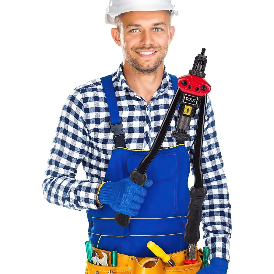 16インチ手動ブラインドリベッター、ナットセッティングシステム付き、自動車、航空宇宙、産業用途向け、M3 M4付属