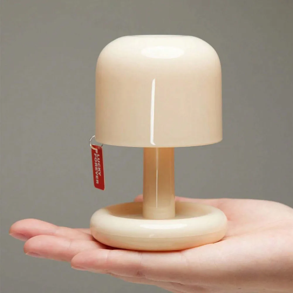 

Mini Desktop Sunset Night Lamp Creative USB Rechargeable Mushroom Style Led Night Light for Coffee Bar Home Decor Bedroom