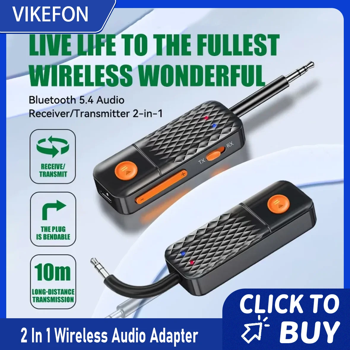 

2 в 1 Bluetooth 5,4 приемник-передатчик беспроводной адаптер разъем 3,5 мм для автомобильного музыкального аудиоприемника Aux наушники громкой связи