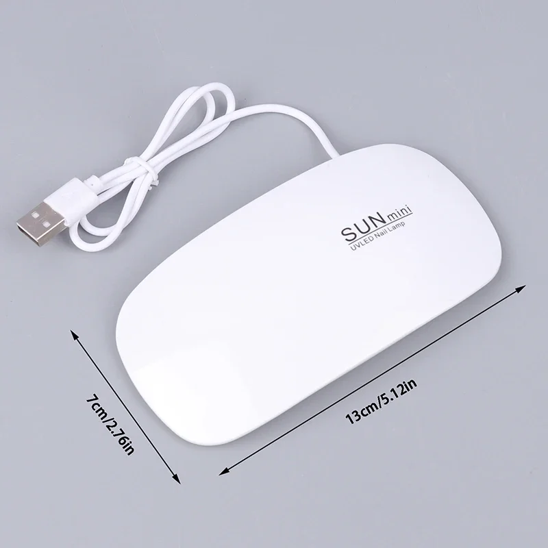 المحمولة كابل يو اس بي 6 واط مصباح مسمار صغير الأشعة فوق البنفسجية LED هلام البولندية الشفاء الوردي الأبيض مسمار مجفف آلة المنزل الأظافر الجافة أداة ل هلام الورنيش
