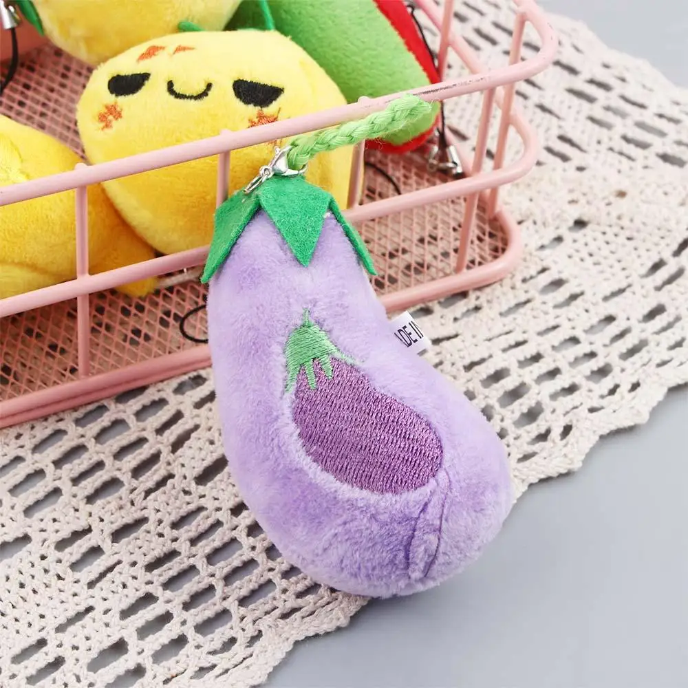 Cadeau Leuke sleutelhouder 6 cm gevulde sleutelhangers Pluche hanger Groente knuffel Fruit knuffel Fruit pluche pop pluche sleutelhanger