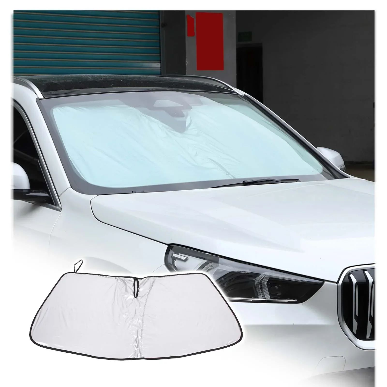 

For BMW X1 U11 2023-2024 Foldable Sun Umbrella Front Windshield Sun Shade Umbrella Portable Anti-UV Interior Car Accessories