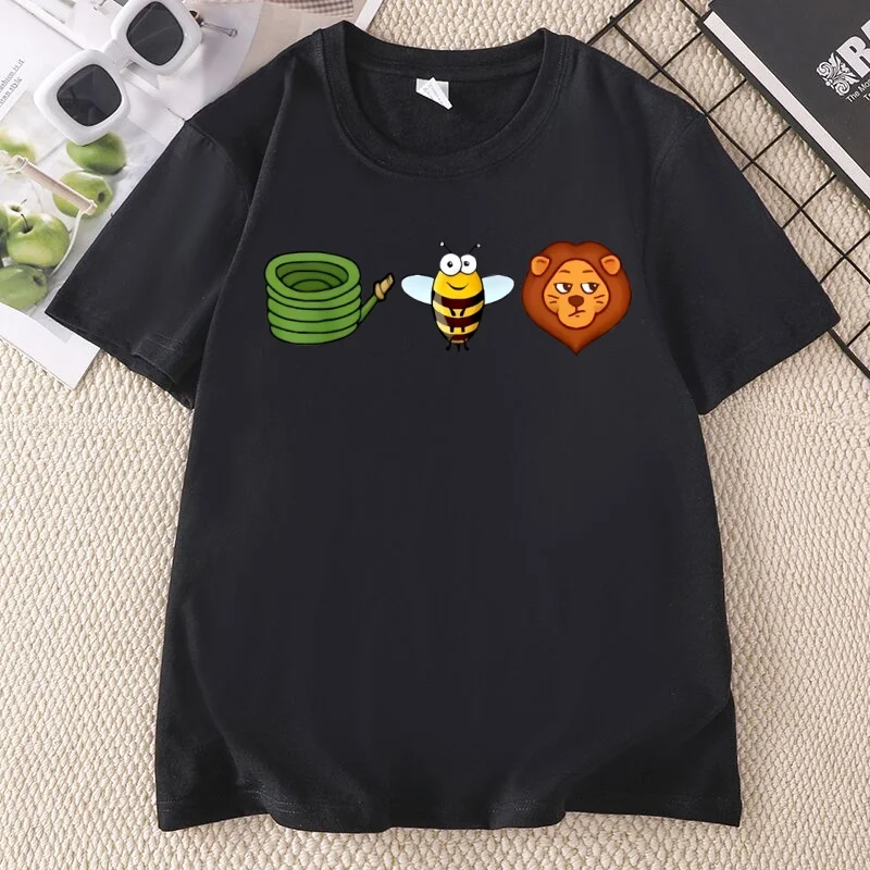 Hose Bee Lion T Shirt Funny Gardening Humor T-shirts Garden Meme Tshirt Nature Lover Tee Humorous Short Sleeve Unisex