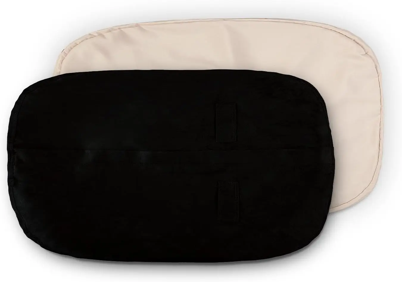 غطاء خارجي فاخر من جلد الغزال الصغير لأكياس الفول قابل للغسل في الغسالة بطول 5 أقدام مع ترصيع في غطاء أسود وترصيع فقط