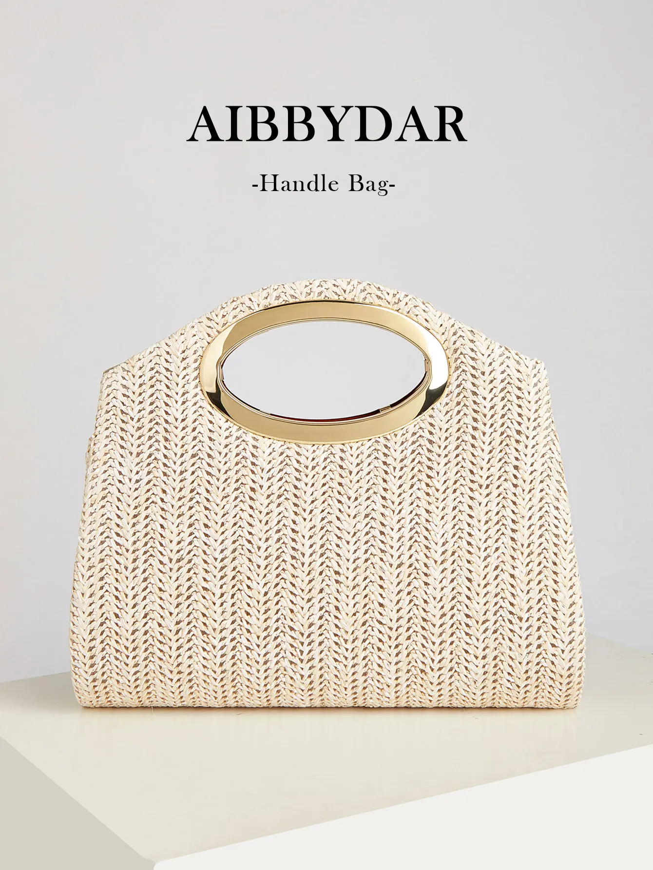 

New Fashionable Woven Handbag for Women, Versatile for Holidays, Beach, Business Commuting, Casual, Simple, Beach, and Vacation Essentials