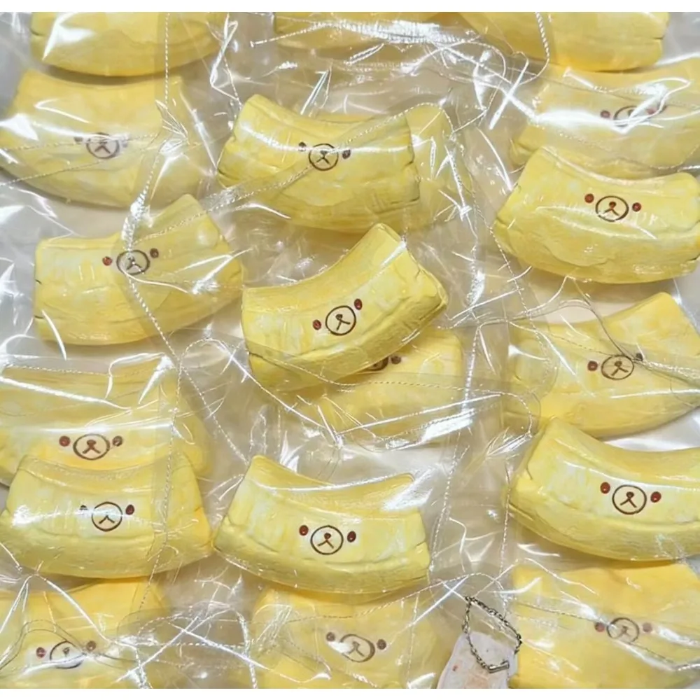 1 Stück handgemachter Squishy mit BUTTER-Textur – Bananenbär-Form zur Stresslinderung – lebensmittelechtes Silikon – Detail 3