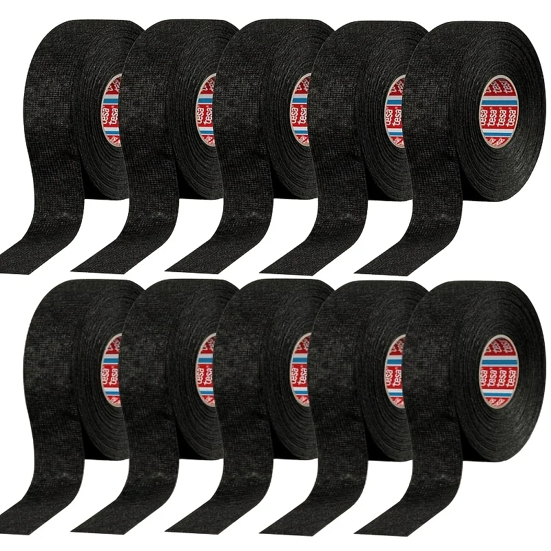 3/10 Rolls Heavy Duty Electrical Tape, High Temp Resistant Waterproof Insulation Tape for Automotive Wiring Industrial Use