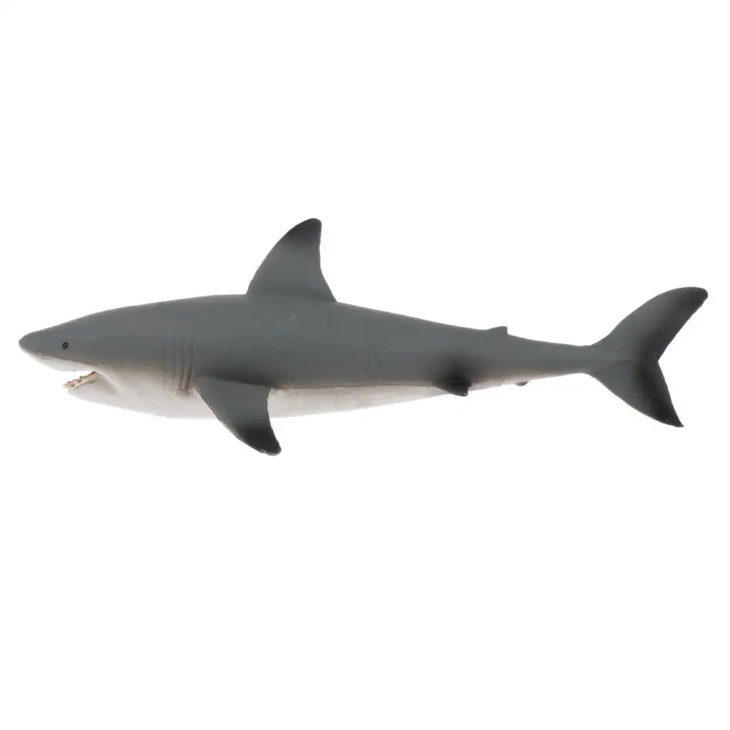 Great White Shark Toy Figurine - Ocean World Sea Life Figure Animals Model