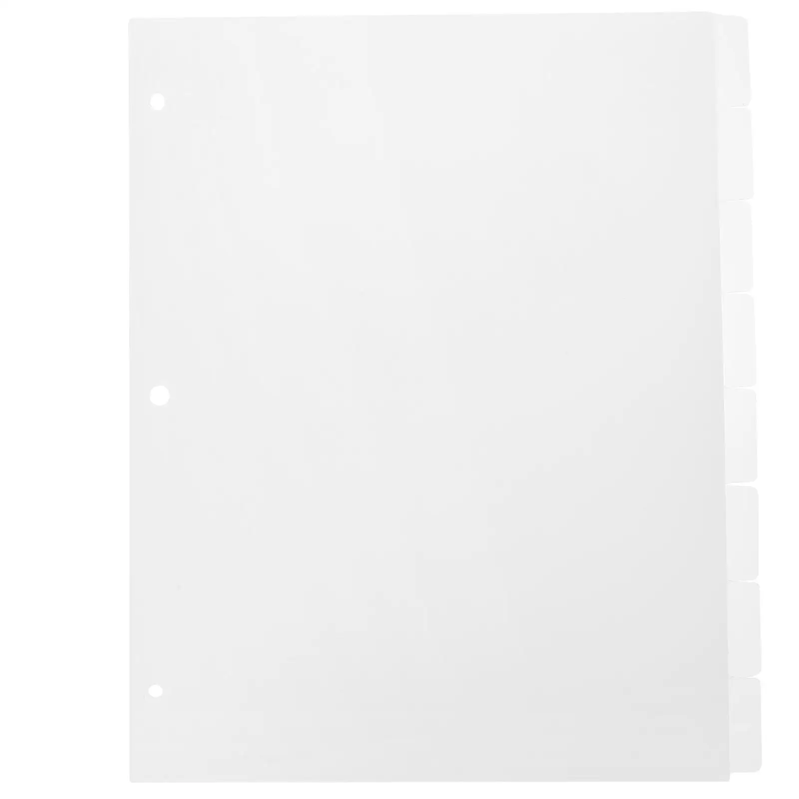Separate Dividers Loose Leaf Refill Binder Tabs Mini Separators Clear Stamp Notebook PP Material Tear Resistant Easy Clean