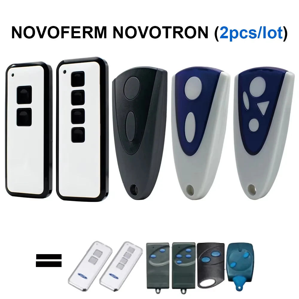 2pcs Remote Control for NOVOFERM MINI-NOVOTRON 524 522 NOVOTRON 502 MAX43-2 504 MAX43-4 512 MTR43-2 MCHS43-2 MNHS433