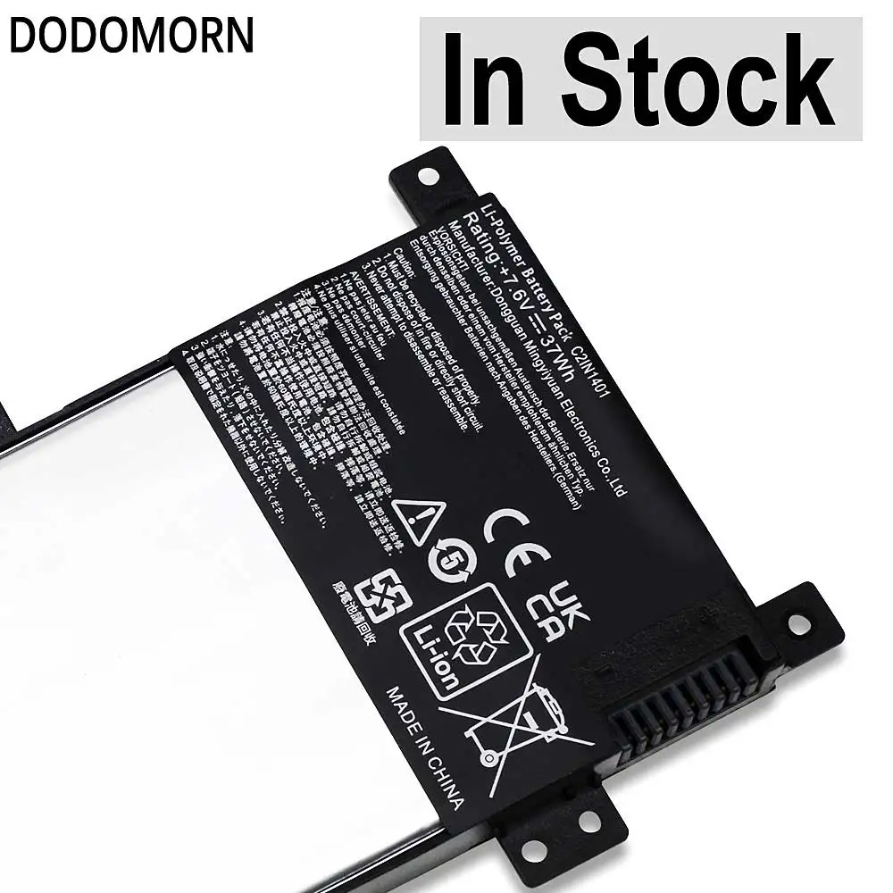 دودومورن بطارية كمبيوتر محمول جديدة C21N1401 لاسوس X455 X455L X455LA W419 A455L A455LD A455LN F455L R455LD X454W Y483LD سلسلة