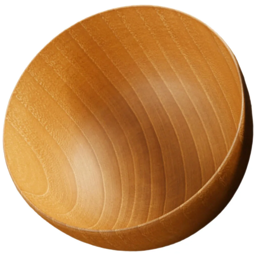 

Natural Wood Ramen Bowl Japanese Style Kitchen Food Bowl for Home Restaurant Soup Salad Food Container