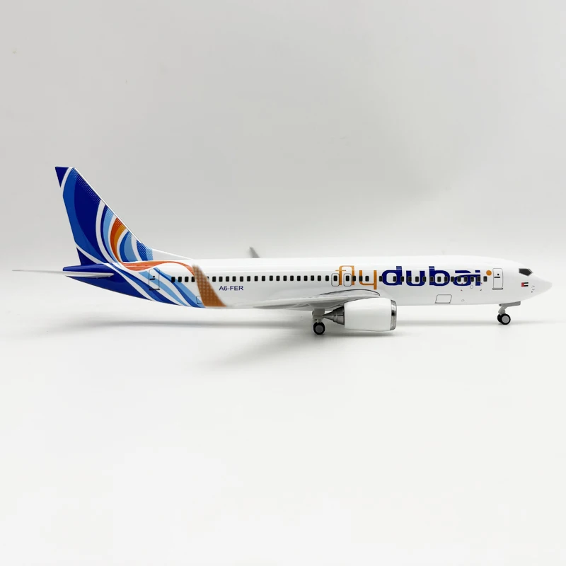 Ornament B737 Dubai Airways Model Plane 30cm 1/240 Scale Aircraft Diecast Resin Replica Souvenir Airplane Gift