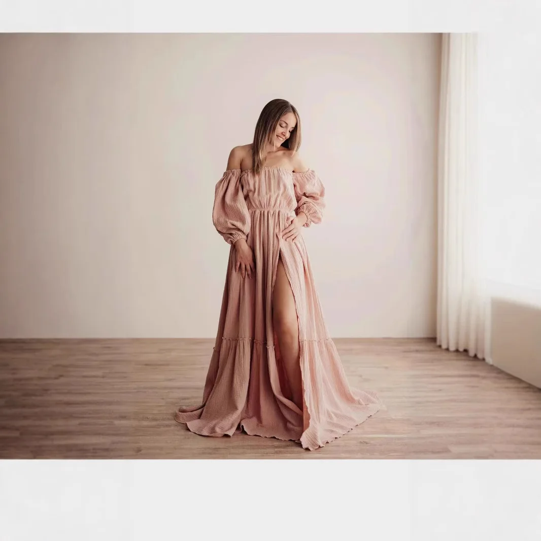 Maternity Dress Photoshoot Dress for Pregnant Women Floor-length Hem Suitable for Photography Pregnancy Clothes Clothing
