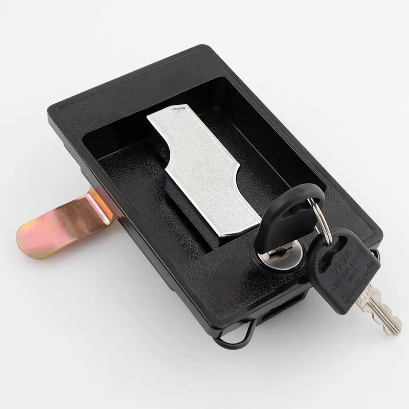 Compact shelving lock,top and bottom mechanical and electrical box, iron cabinet lock, switch control cabinet door lo